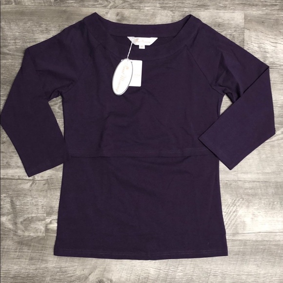 NWT Sweet Mommy Nursing Long Sleeve Medium Top - Picture 3 of 8